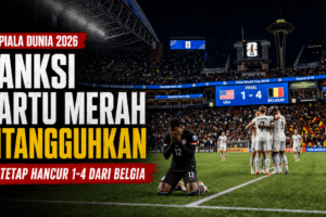 Sanksi Kartu Merah Ditangguhkan, AS Tetap Hancur 1-4 dari Belgia