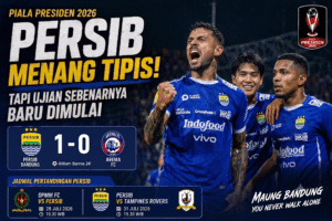 Persib Win Narrowly in the 2026 President’s Cup, But the Real Test Has Just Begun!